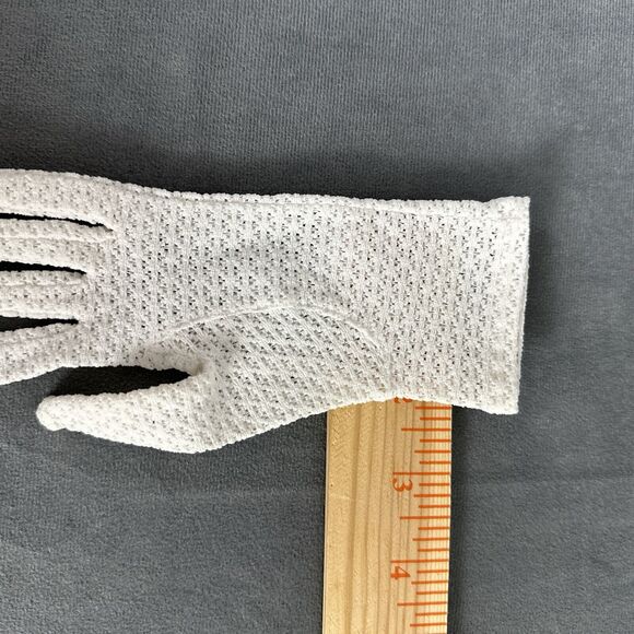 Vintage F W Woolworth Woolworth's Children's Gloves Stretch Nylon White Japan - Picture 4 of 7